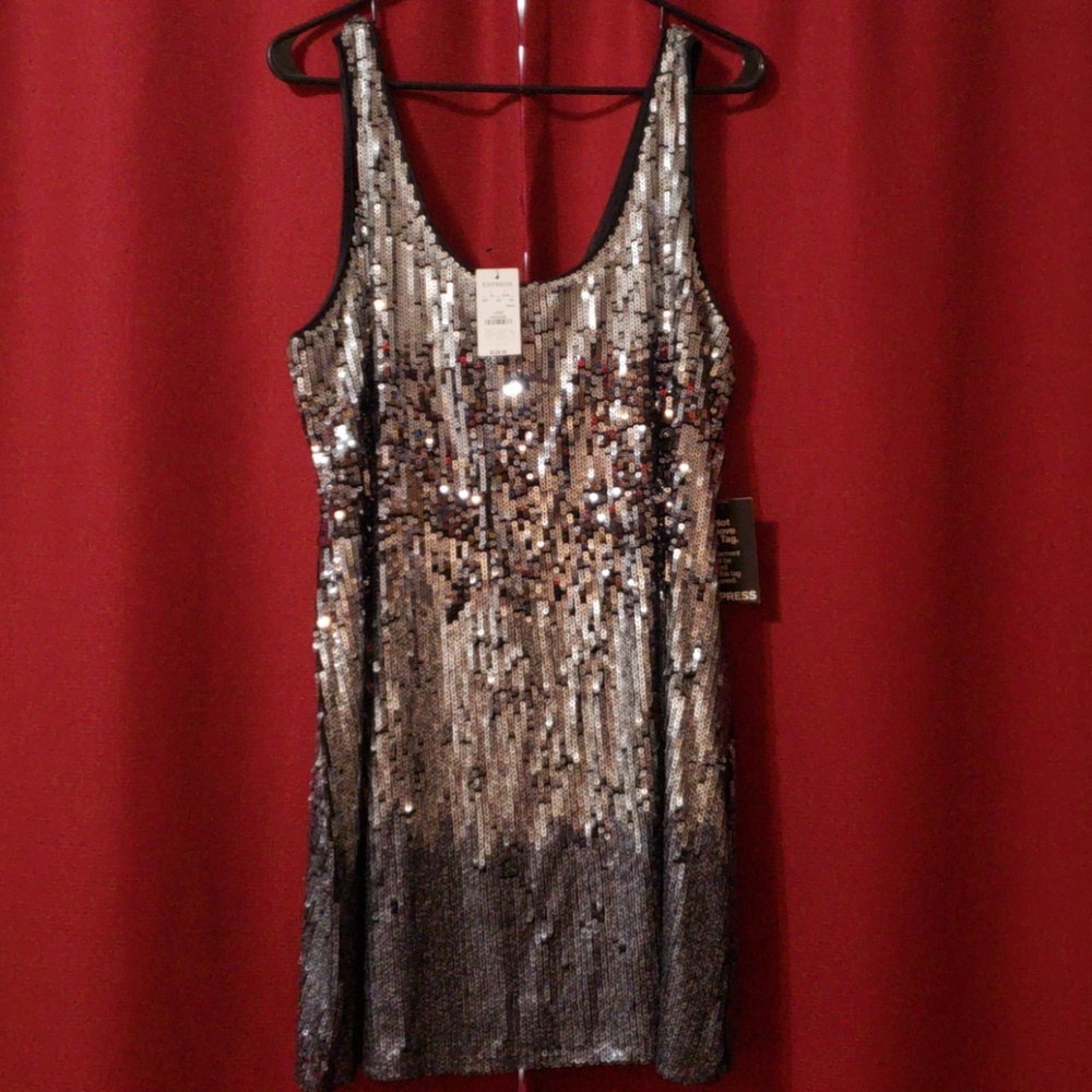 Express sequenced Mini dress